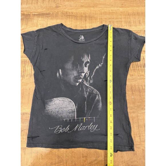 Zion Rootswear Bob Marley Graphic T-shirt Women Medium Black - Picture 6 of 10
